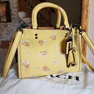 Coach Rogue 25 with Sequins Floral Bow Print